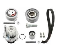 INA Kit de distribution + pompe à eau 530 0463 30 – 19 dents, 35,2 mm – pour Audi/Seat/VW/Skoda