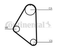 CONTITECH CT558WP1 Kit de distribution + pompe à eau