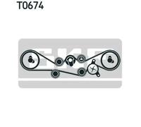 Kit de distribution + pompe à eau Fonte VKMC 98109 SKF pour SUBARU FORESTER