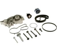 Gates Kit de distribution + pompe à eau KP75680XS-4 163 dents 20 mm – Compatible VW/Audi/Skoda/SEAT