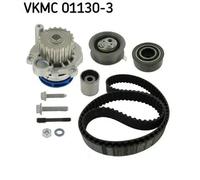 Kit de distribution + pompe à eau Matière plastique VKMC 01130-3 SKF pour SKODA