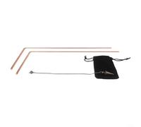 Kit de divination télescopique en cuivre à 99,9 %, avec pendule en métal, instrument de mesure professionnel de détection d'eau pour la découverte de minéraux