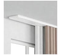 Kit de Double Rail de Rideau Plafonnier, Clôture de Séparation de Pièce, en Alliage d'Aluminium à Haute Résistance, Adapté pour Salon, Salle de Douche, Chambres à Coucher,Blanc,3.1M/10.2FT