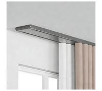 Kit de Double Rail de Rideau Plafonnier, Clôture de Séparation de Pièce, en Alliage d'Aluminium à Haute Résistance, Adapté pour Salon, Salle de Douche, Chambres à Coucher,Gris,2.9M/9.5FT