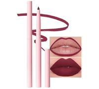 Kit de doublure à lèvres rétractable de 12 couleurs pour définir et sculpter les nuances de lèvres, longue durée imperméable à haute finition matte de pigment à texture crème (11 Rouge foncé)