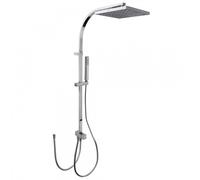 Kit de douche avec Douche fixe de 250x250 mm Chromé CUADRO - TRES 107926