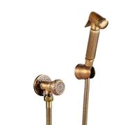 Kit de douche pour bidet de toilette - Mitigeur de douche à main - Bronze antique - Laiton et cuivre - Style 2