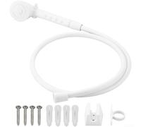 Kit de douche pour maison mobile avec tête à main (blanc) | Construction en plastique, performance sans fuite, cartouche sans lavage, faible entretien