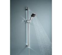 Kit de douche sans robinetterie avec douchette + flexible + barre chrome, Grohe Vitalio Comfort 100