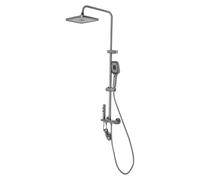 Kit de douche thermostatique à 4 voies, douchette à main, pistolet à eau | Prazise Régulateur thermostatique, douchette à effet pluie, 29 x 19 cm, douchette à main avec 3 modes