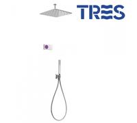 Kit de douche thermostatique électronique et encastré (2 voies) SHOWER TECHNOLOGY - TRES 09286564