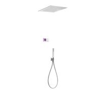 Kit de douche thermostatique électronique et encastré SHOWER TECHNOLOGY avec contrôle électronique compris (blanc) - TRES 092865