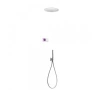 Kit de douche thermostatique électronique et encastré SHOWER TECHNOLOGY avec contrôle électronique compris (blanc) - TRES 092865