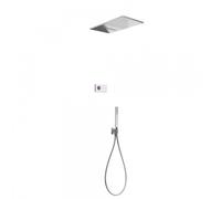 Kit de douche thermostatique électronique et encastré SHOWER TECHNOLOGY avec contrôle électronique compris (blanc) - TRES 092863