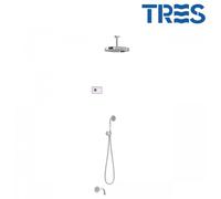 Kit de douche thermostatique électronique et encastré SHOWER TECHNOLOGY Chrome - TRES 09226302