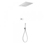 Kit de douche thermostatique électronique et encastré SHOWER TECHNOLOGY CHROMOTHERAPY avec contrôle électronique compris (blanc)