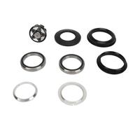 Kit de douille de fourche avant pour vélo en alliage d’aluminium, entretoise de jeu de direction conique à roulements étanches, jeu de direction de vélo anodisé usiné CNC pour