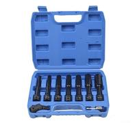 Kit de douilles 1/2" 8 10 12 13 14 17 19 mm pour hocs hexagonale convertisseur outils de réparation automobile équipement de garage mécanique collection d'outils à main ensemble de sept pièces