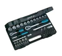 Kit de douilles 6 pans - Hazet - 882 - 46 pièces - Entraînement 1/4"" et 3/8"" - Mallette en plastique