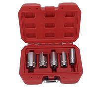 Kit de douilles à angle à entraînement de 3/8 pouce, kit d’ajustement automobile en chrome et aluminium avec ouverture chanfreinée et marquages gravés au pour les espaces