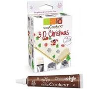 Kit de douilles à pâtisserie 3D Edition Noël + 1 Stylo chocolat Multicolore G