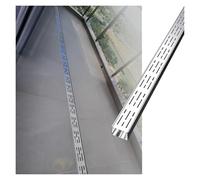 Kit De Drain Français en Acier Inoxydable De 100 Cm De Long for Drainage Souterrain, Caniveau Mince De 5, 4, 15 Et 20 Cm De Large avec Grille for Allée, Patio, Cour Et Terrasse.(15x8cm(5.9x3.1in))