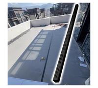 Kit de Drainage à Canal Mince de 2 Pouces, Drain de Douche linéaire en Acier Inoxydable de 1,5 m pour allée et terrasse de Piscine, Tuyau de gouttière raccordable avec Couvercle de Grille (n
