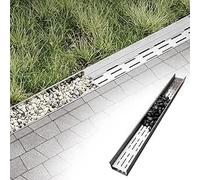 Kit de Drainage Canal en Acier Inoxydable Durable | Grille de couverture décorative en pavés, idéale for l'extérieur, les jardins et les trottoirs.(20x6.5cm(7 7/8x2 1/2"))