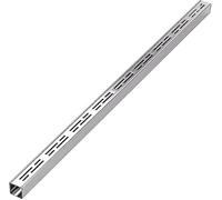 Kit de drainage de canal de terrasse en acier inoxydable - Système de drainage de tranchée à profil bas pour les zones paysagères de ferme et de pavés - Design de grille fine (100 x 7 x 5 cm)