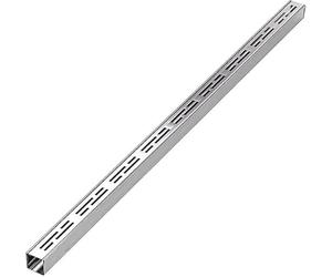 Kit de drainage de canal de terrasse en acier inoxydable - Système de drainage de tranchée à profil bas pour les zones paysagères et pavés (100 x 15 x 8 cm) - Grille fine pour un débit d'eau efficace