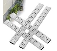 Kit de drainage de canalisation, système en acier inoxydable de 100,1 cm avec couvercle de vidange amovible pour cour, piscine, ferme, terrasse - Grilles de drainage de tranchée avec extrémité/sortie