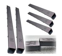 Kit de drainage de tranchée - Canal en plastique avec grille en acier inoxydable pour une installation facile dans les espaces extérieurs, balcons, cuisines et cours