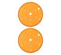 Kit de drainage en plastique pour pots de fleurs de 25 cm de diamètre pour soutenir la santé des racines grâce à une évacuation contrôlée de l'eau et à l'aération (orange)