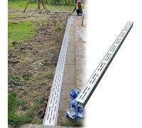 Kit de Drainage tranchée en Acier Inoxydable, Canal extérieur avec grilles | For un système de drainage efficace de l’eau dans les patios et les trottoirs(3.5x3cm/1.4x1.2in)