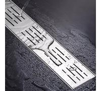 Kit de drainage tranchée en acier inoxydable | Utilisation en extérieur de plusieurs tailles : gouttière, puisard, cour(100x15x8cm/39.4x5.9x3.1in)