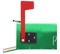 Kit de drapeau de courrier résistant à la rouille - de signalisation | métallique rotative à 90 ° - Marqueur de boîte aux lettres - Durablle - Accessoire de notification - Outil de montage avec