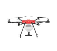Kit de Drone à épandeur granulaire Lourd Hexacopter 12,5 l, empattement de 1380 mm, système d'alimentation 6215, Cadre en de Carbone de 30 mm for UAV Industriel, 1 Ensemble(Red Cover Frame)