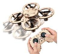 Kit De Drone en Bois Jouet D'Assemblage Volant Et Éducatif Télécommandé