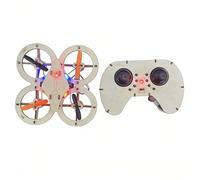 Kit de drones en bois DIY, quadricoptère à monter soi-même avec télécommande, jouet éducatif STEM, cadeau d'apprentissage aérodynamique pour enfants, vol intérieur et extérieur