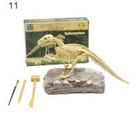 Kit De Excavation De Squelette De Dinosaure Fossile, Jouet Éducatif D'Assemblage Pour Enfants, Bricolage Enfants