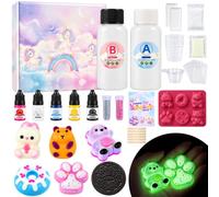 Kit de Fabrication à Squishy, DIY Patte de Chat Capybara Anti Stress | Kit pour Faire des Squishies Silicone Liquide, Fabrication de Boules Compressibles, Jouets Sensoriels Anti-Stress