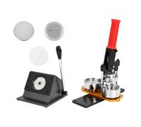 Kit de fabrication badges magnétiques ronds for réfrigérateur (2,28 x 2, pouces) - Presse + 100 pièces matériel(Mirror 100 Sets)