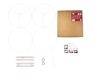 Kit de fabrication d'abats-jour tambour en duo - Utilisation avec suspensions, lampes de table et de sol, forme circulaire. Needcraft UK. À faire soi-même avec le tissu, textile ou papier peint de