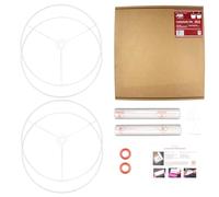 Kit de fabrication d'abats-jour tambour en forme de cercle - Utilisation avec suspensions, lampes de table et de sol, forme de cercle. Kit de fabrication d'abats-jour tambour Needcraft UK - Usage DIY