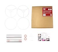 Kit de fabrication d'abats-jour tambour en pack de 2 - Utilisation avec suspensions, lampes de table et de sol, forme circulaire. Needcraft UK - À faire soi-même avec le tissu, textile ou papier peint