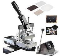 Kit de Fabrication d'aimants - Presse à Badges magnétiques Photo DIY avec 100 consommables - Machine de Fabrication d'autocollants rectangulaires pour réfrigérateur