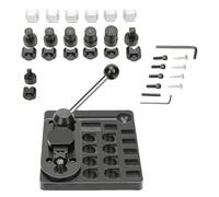 Kit de fabrication d'anneaux de cuillère | Machine à cintrer les anneaux | Accessoires réglables pour orfèvrerie, bijoux, perles, emballage de fils
