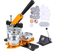 Kit de fabrication de badges avec 100 accessoires et coupe-cercle, presse à badges en métal personnalisée pour la fabrication de badges de tailles multiples