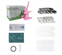 Kit de fabrication de badges magnétique pour machine à badges, machine à badge, machine à poinçonner, machine à presser, kit de découpe, 100 pièces, convient pour le bricolage parent-enfant, 44MM/1.7