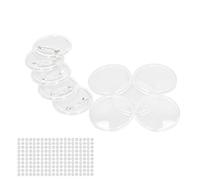 Kit de Fabrication de Badges Vierges, Taille 25 Mm | Acrylique transparent et durable, 100 ensembles pour le bricolage